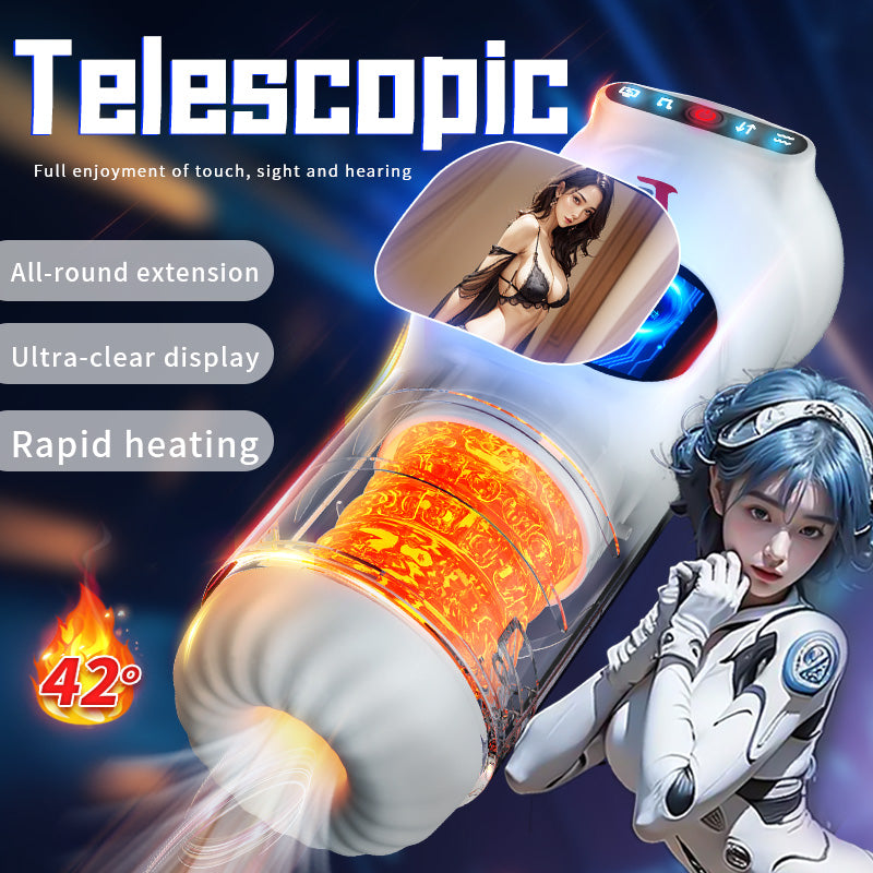 UFO intelligent airplane cup fully automatic telescopic heating suction automatic throughput night cherry small universe airplane cup electric