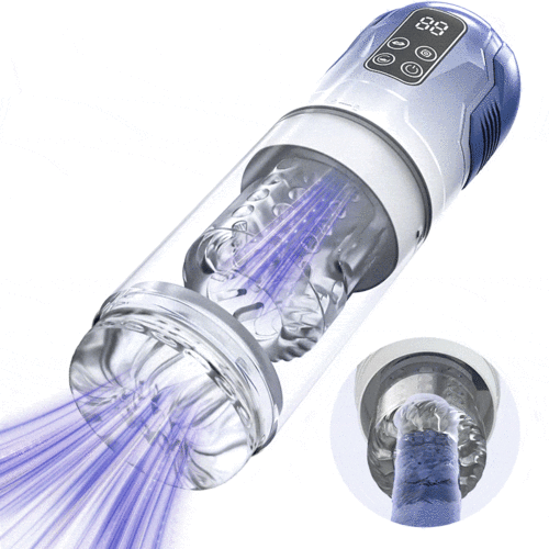 Iron Man 7 Thrusting And Rotating Suction Masturbator Pocket Pussy Male Masturbators