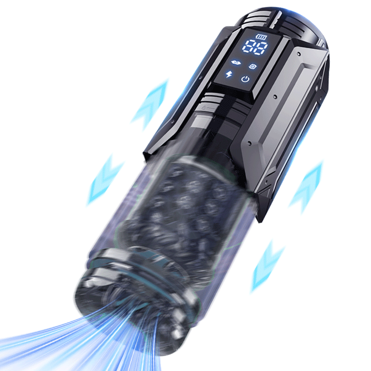 EINSEO Men's Pump Vibrator - AI Sync Waterproof Male Orgasm Simulator, 7 Suction-Push Rotations & 7 Lick Modes, Adult Toy Pocket Cat Men's Sex Toy Bath Accessories