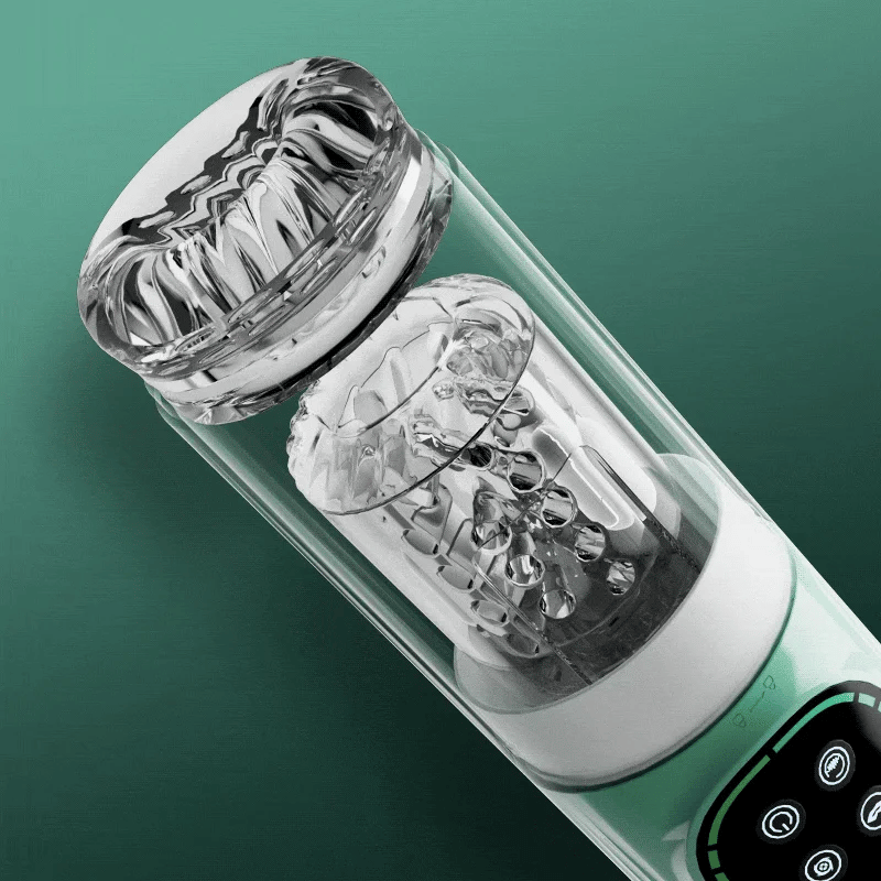 Romanlust Starry Gaze 4 in 1 Dual Egg Vibrator Rotating Thrusting Suction Masturbator Sex Toys For Men