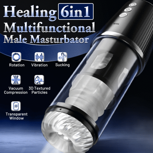 Newvibe 5 Rotating 5 Sucking 7 Vibrating Masturbator & Training 2 IN 1 Adult Toys