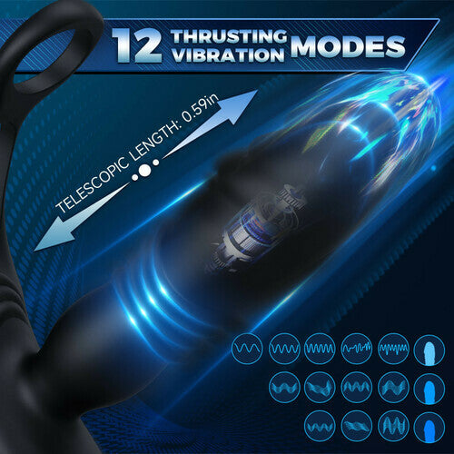 SAUL Glans Thrusting Vibrating Prostate Massager For Improved Arousal & Prostate Health