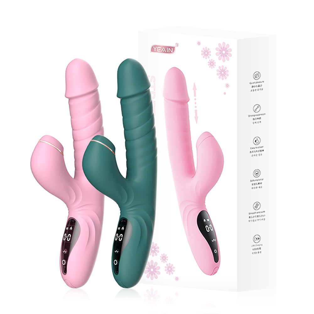 Night Sakura Water Moe – G-spot High-Frequency Telescopic Vibrator with Suction & Tongue Stimulation