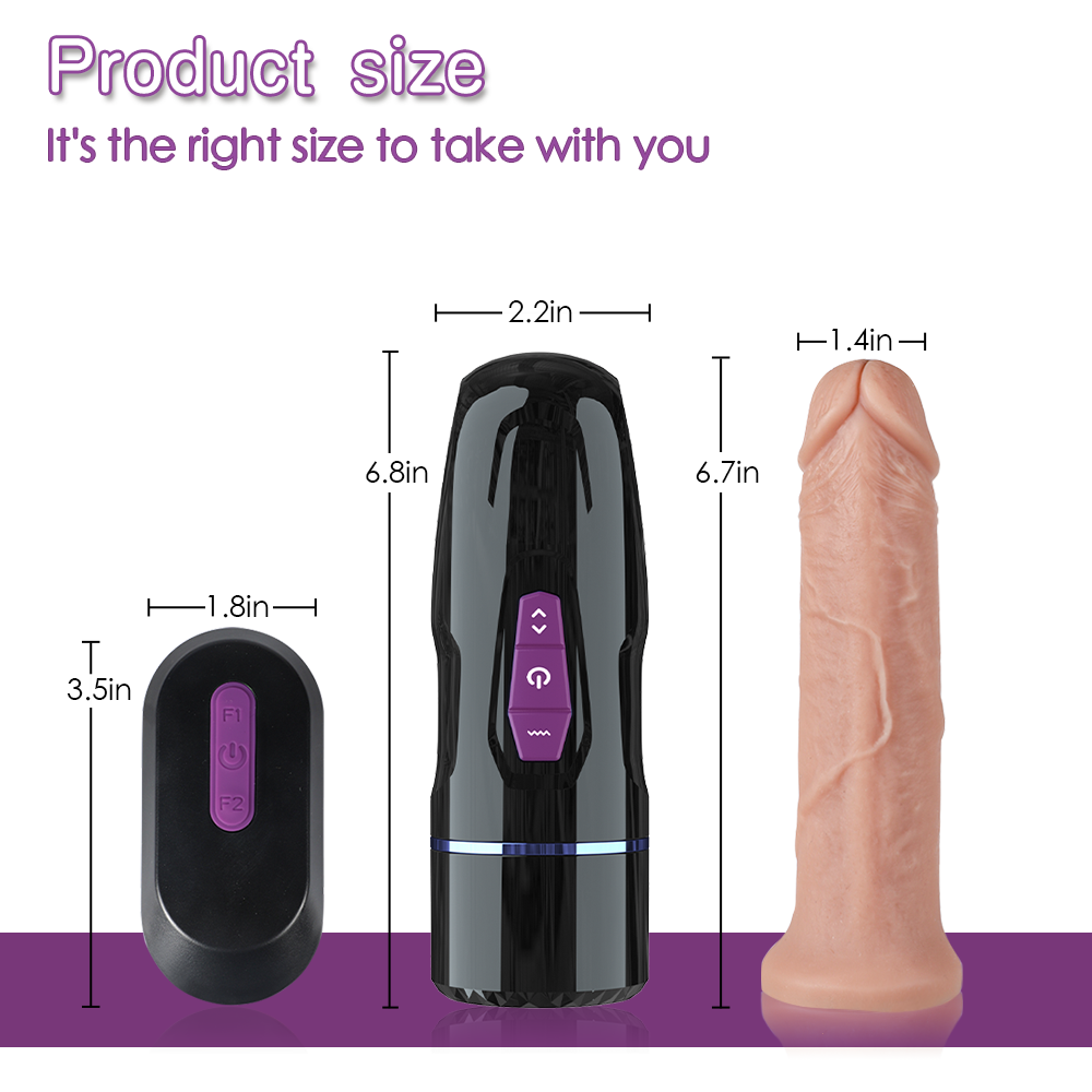 Heller's remote-controlled heating, telescopic, vibrating vibrator for female masturbation, thrusting and massaging device, adult pleasure toy
