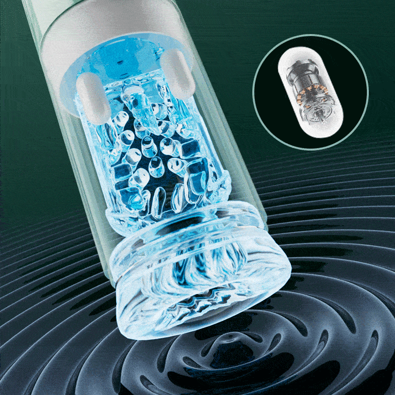 Romanlust Starry Gaze 4 in 1 Dual Egg Vibrator Rotating Thrusting Suction Masturbator Sex Toys For Men