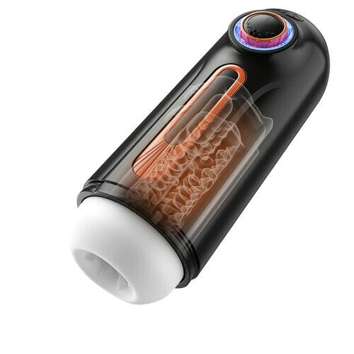 【5.7 IN Depth】Romanlust 6 IN 1-10 Vibrating & Thrusting with 4 Sucking Male Maturbator Male Sex Toy