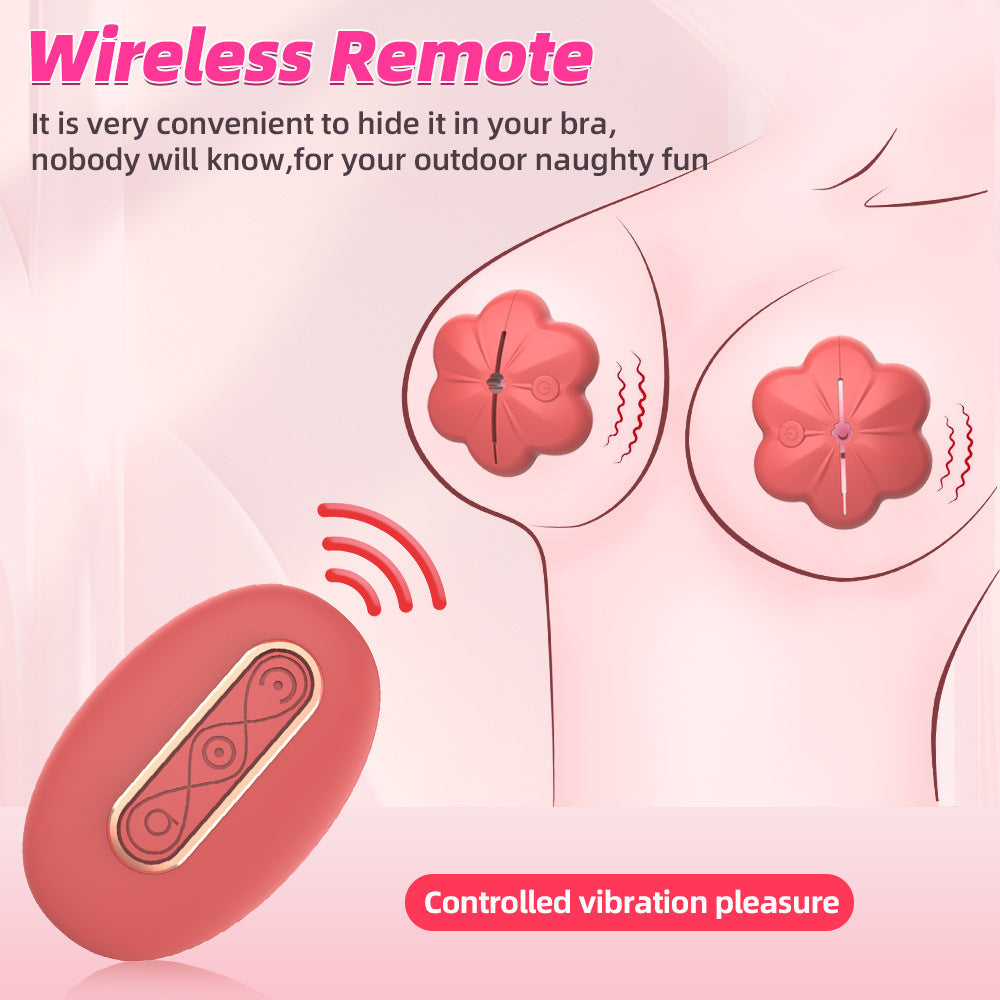 Hot Selling Misty Vibration Clamp Remote Control Multi Speed Breast Massager Adult Toy