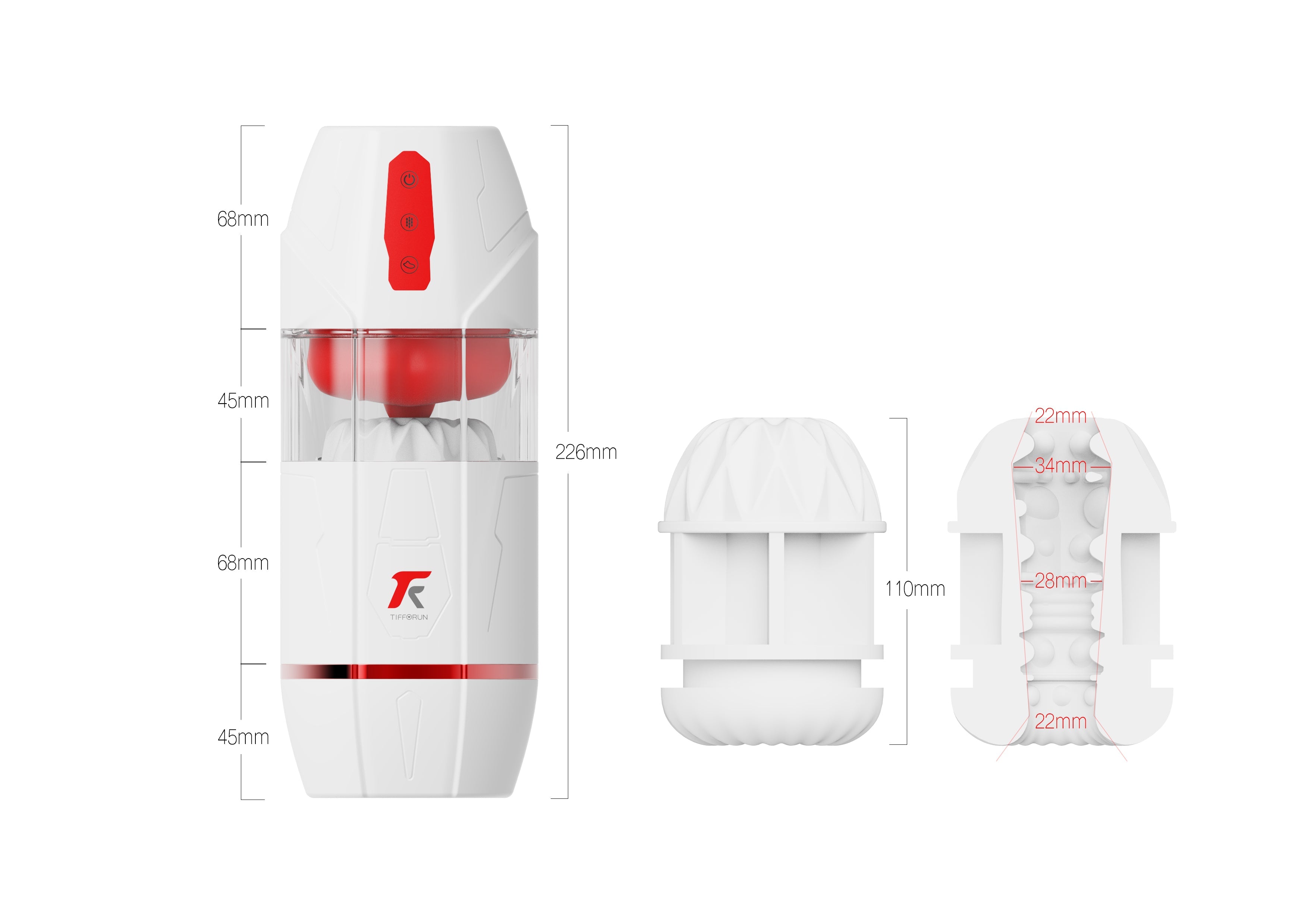 Tihibong vibrating airplane cup electric fully automatic male tongue licking and sucking masturbator, cross-border new product of sex toys
